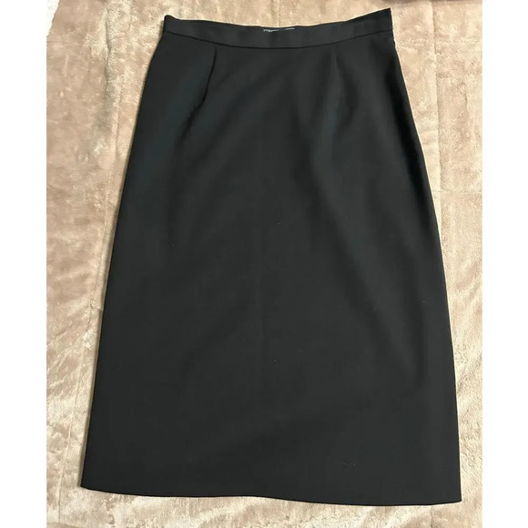 Harold's Dresses & Skirts - Harold's Wool Straight Skirt Size 8 Black Vintage Office Work Classic Italy